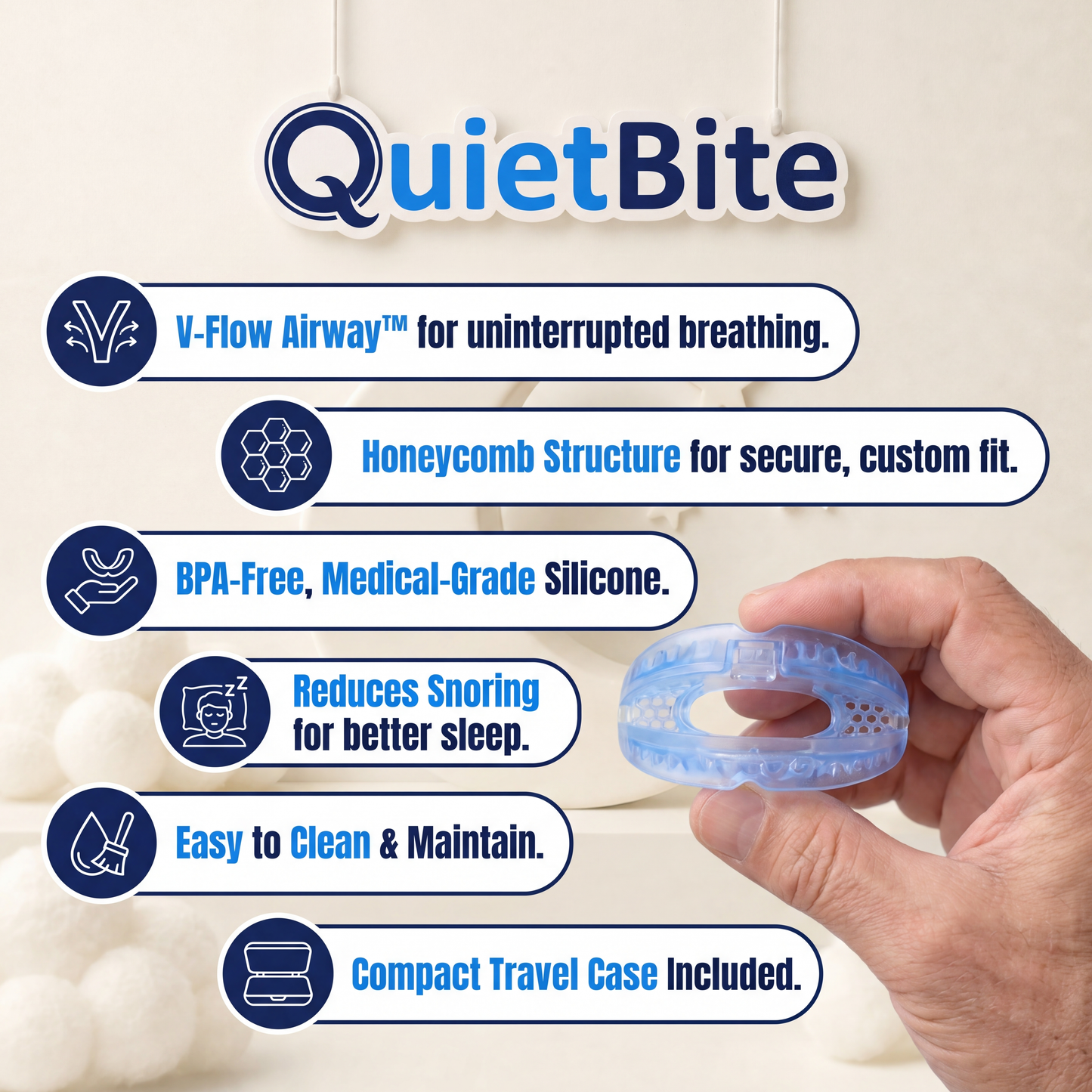 QuietBite 4.0™ Anti-Snoring Mouthpiece